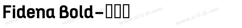 Fidena Bold字体转换